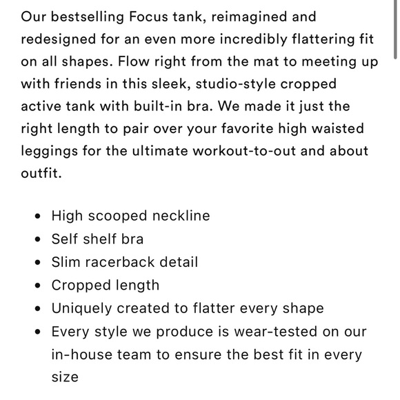 Beyond Yoga Cropped Tank - Picture 3 of 3